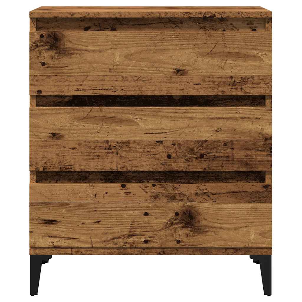 Old wooden sideboard 60x35x70 cm made of processed wood