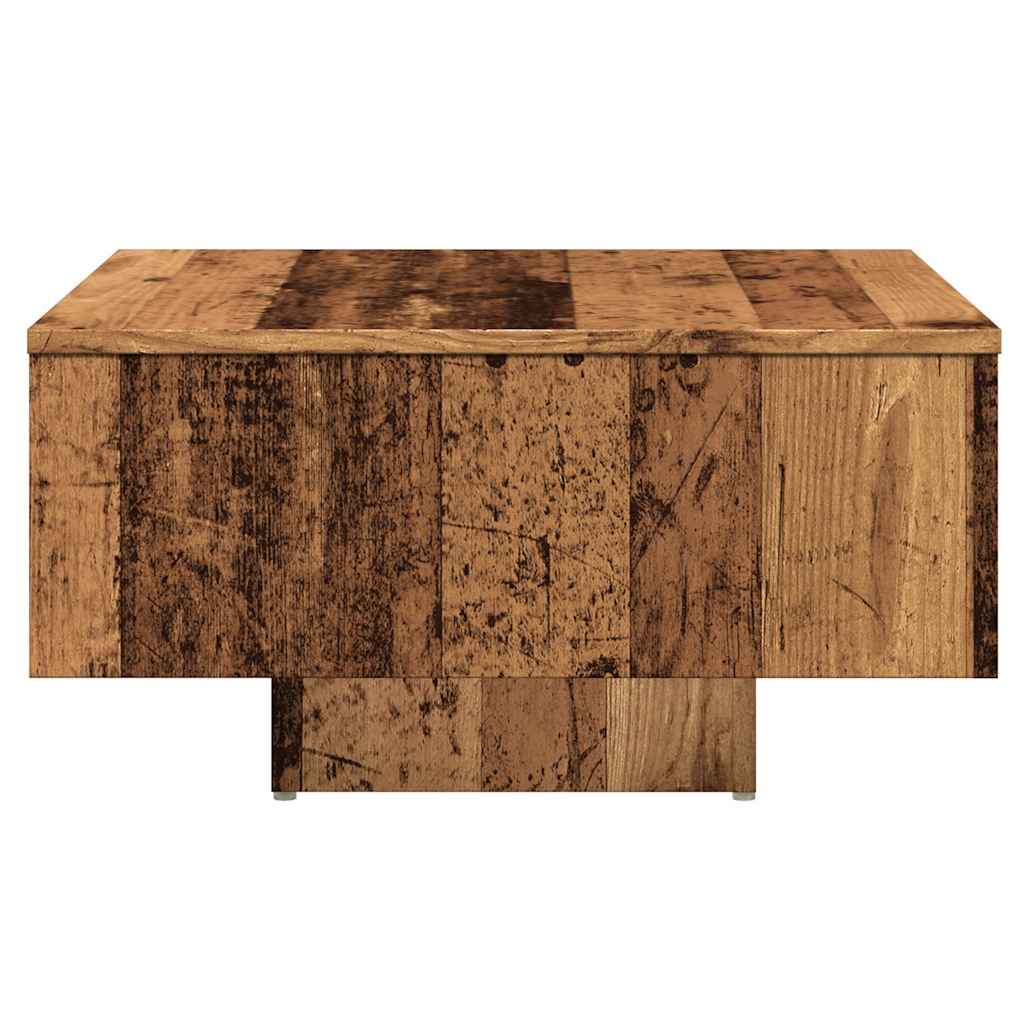 Coffee table, old wood, 60x60x31.5 cm, processed wood