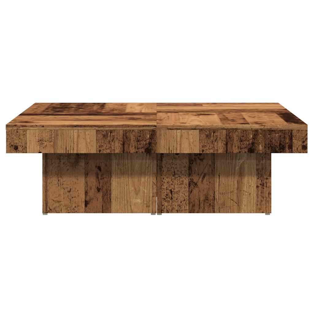 Coffee table, old wood, 90x90x28 cm, processed wood