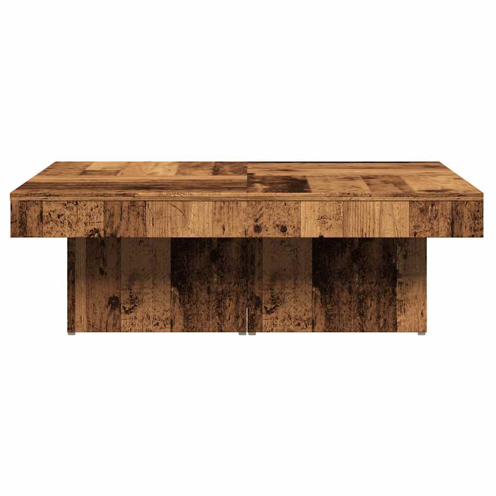 Coffee table, old wood, 90x90x28 cm, processed wood