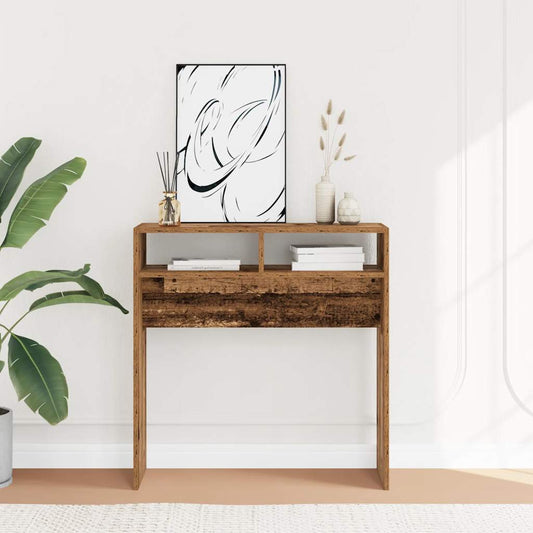 Console table, Old wood, 78x30x80 cm, Chipboard