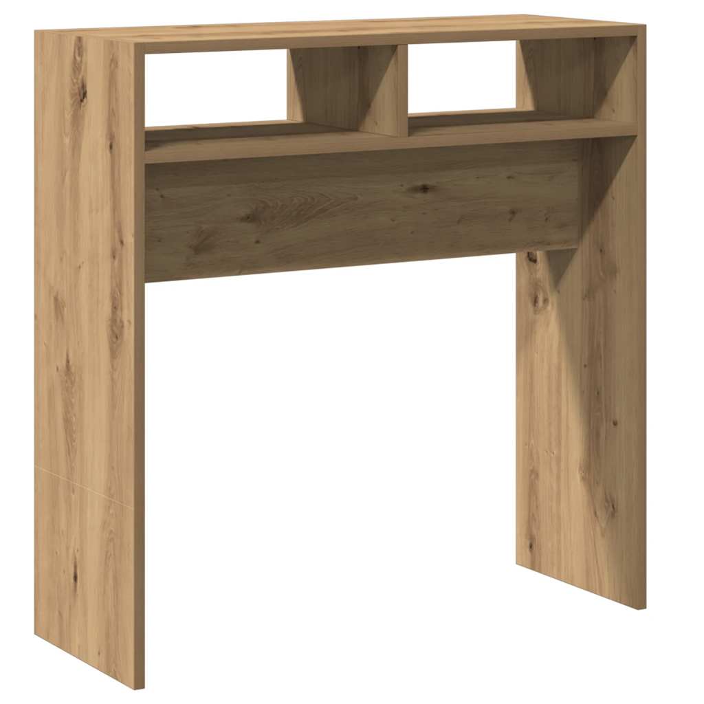 Console table, handcrafted oak, 78x30x80 cm, processed wood