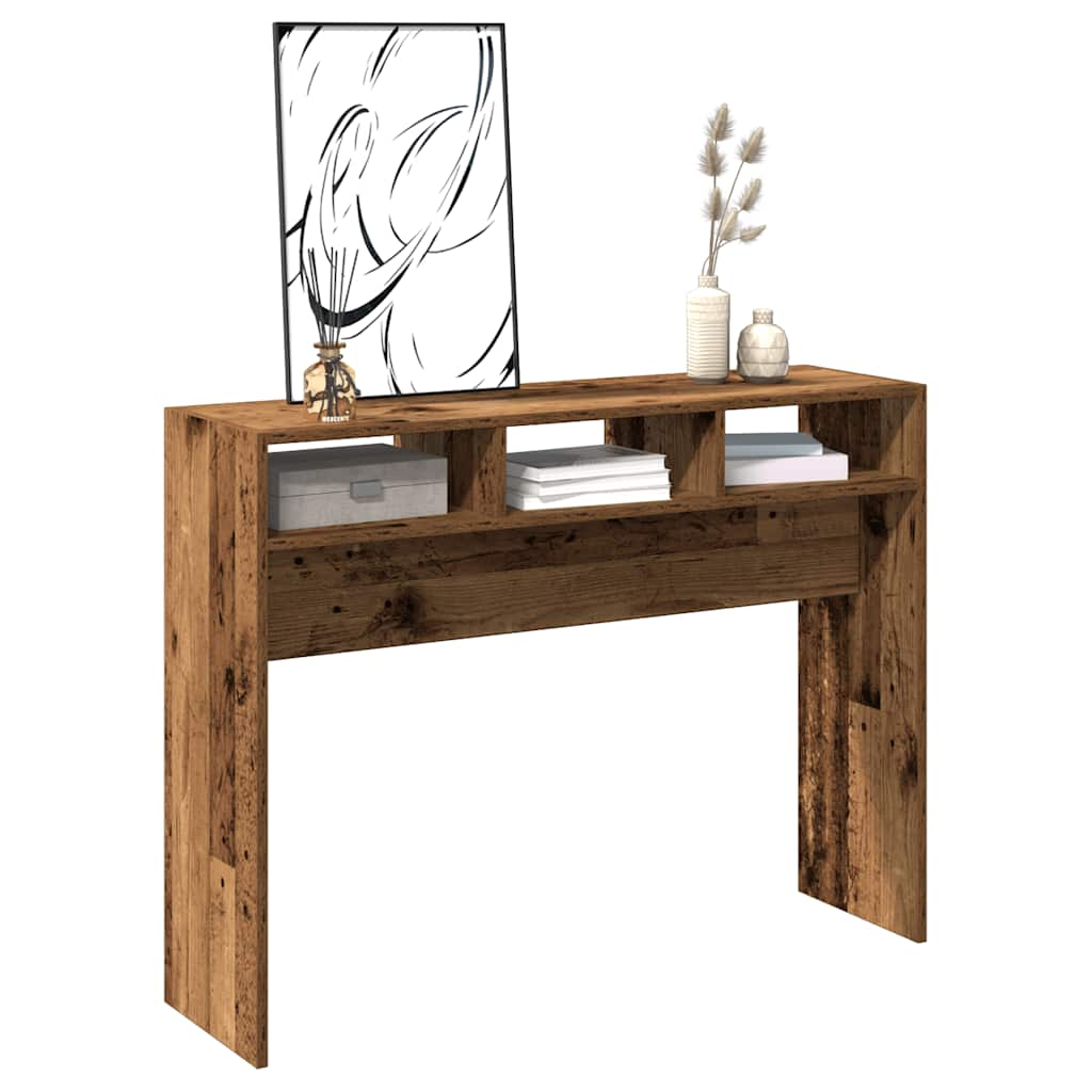 Console table, old wood, 105x30x80 cm, chipboard