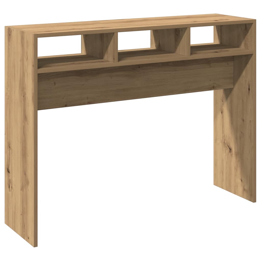 Console table, handcrafted oak, 105x30x80 cm, processed wood