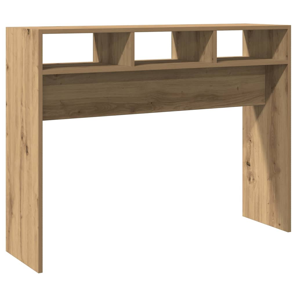 Console table, handcrafted oak, 105x30x80 cm, processed wood