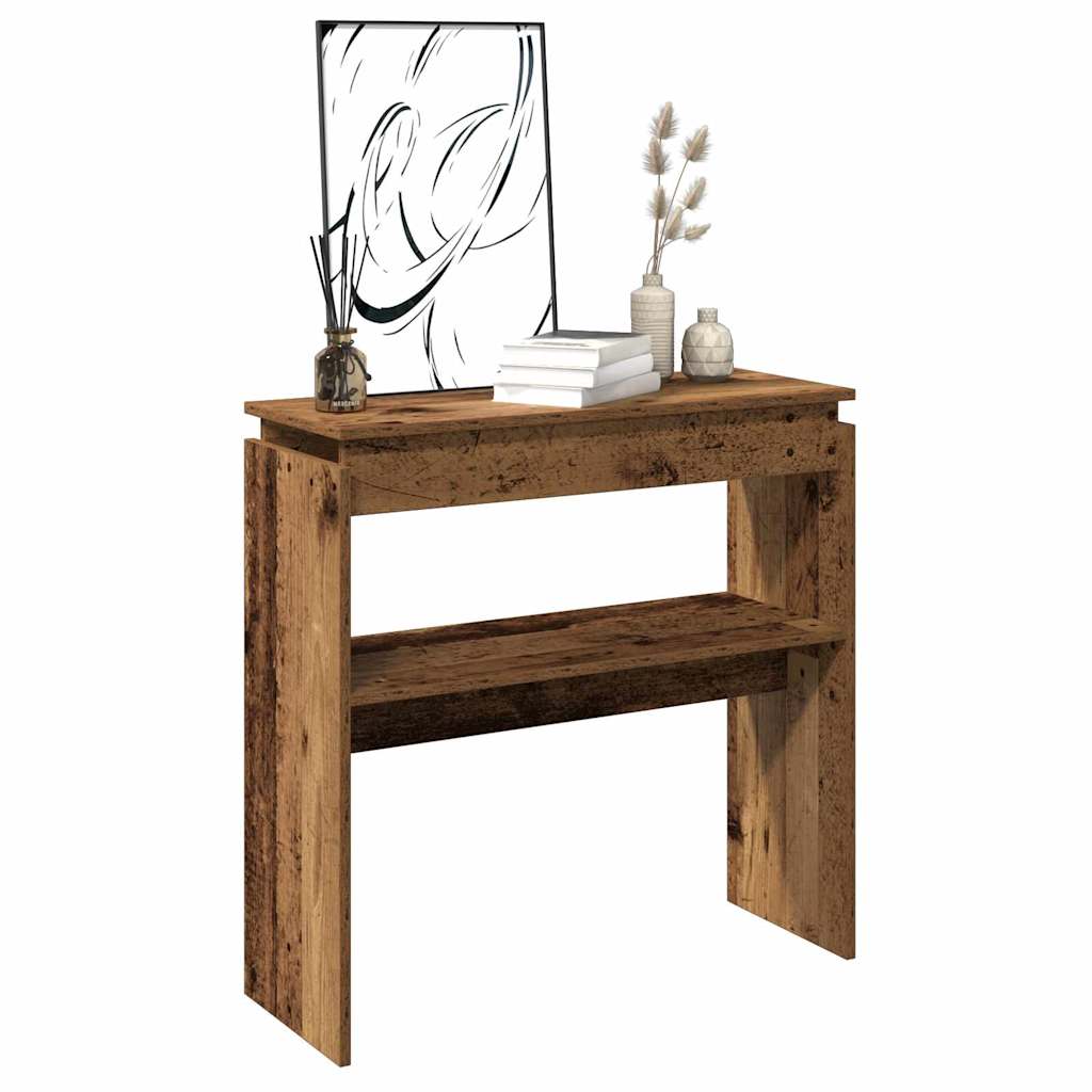 Console table, old wood, 80x30x80 cm, chipboard