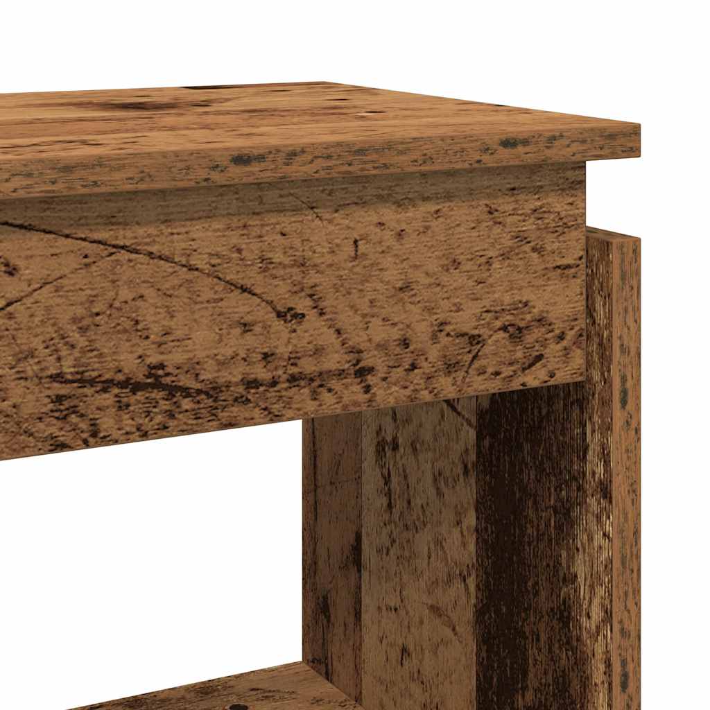 Console table, old wood, 80x30x80 cm, chipboard