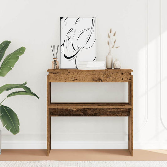 Console table, old wood, 80x30x80 cm, chipboard