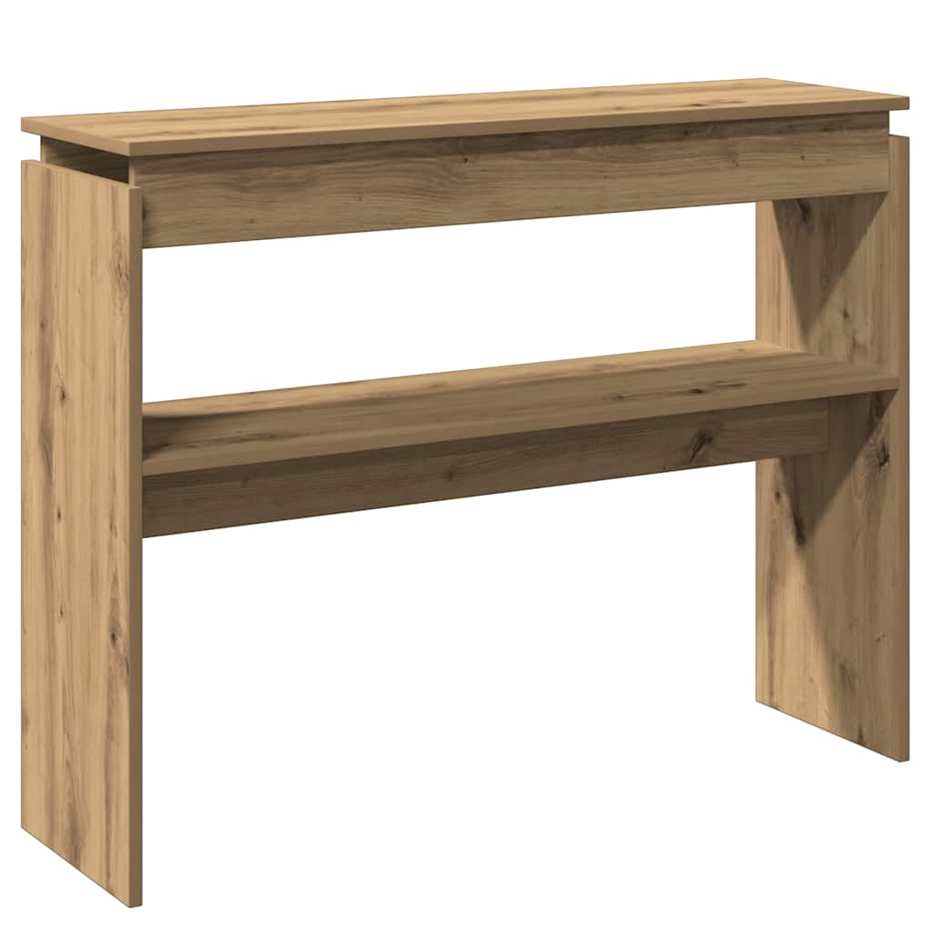 Console table, handcrafted oak, 102x30x80 cm, processed wood