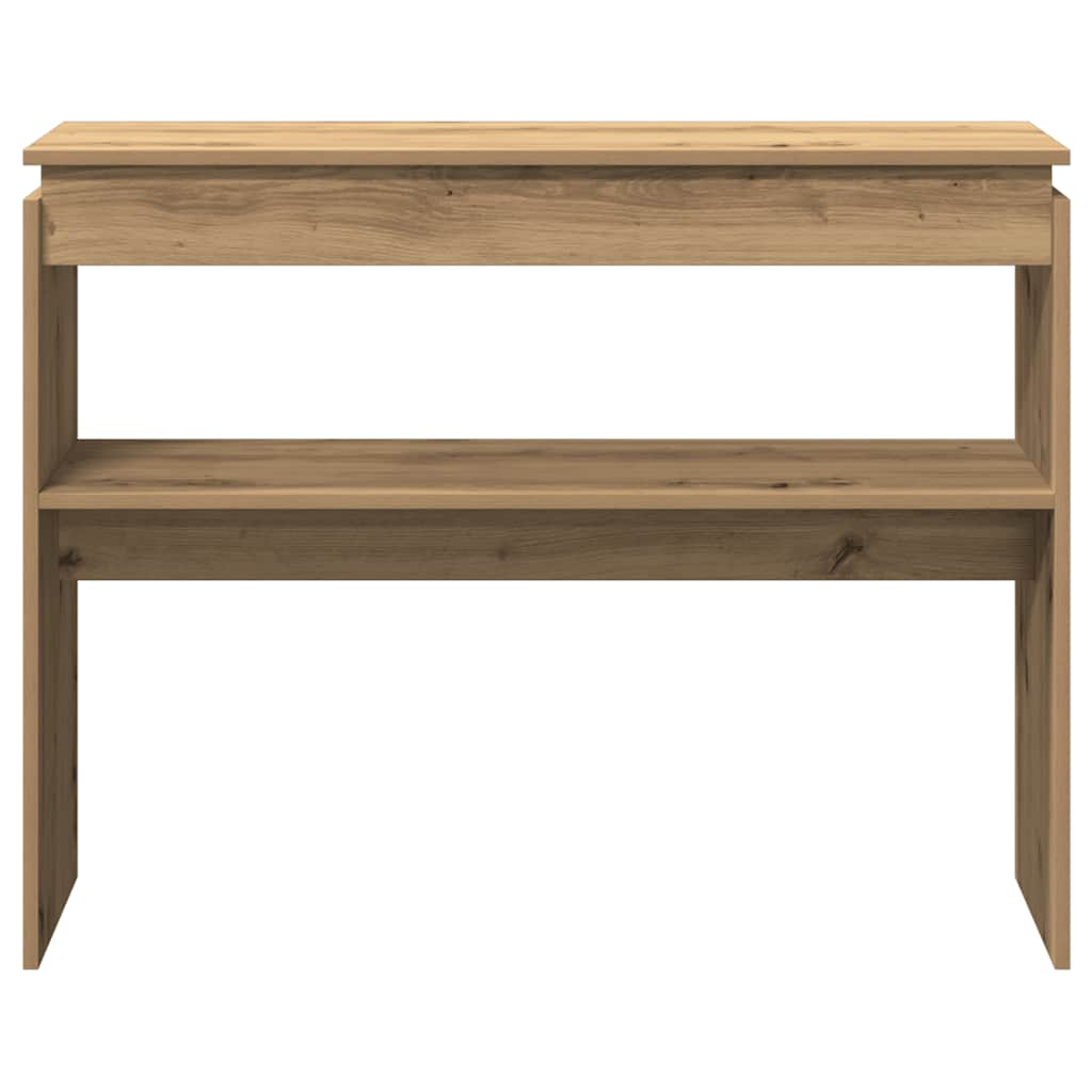 Console table, handcrafted oak, 102x30x80 cm, processed wood