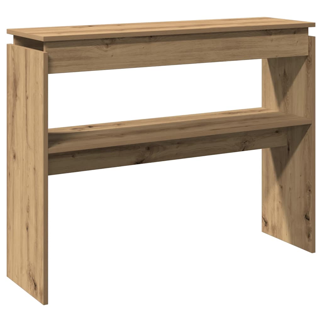 Console table, handcrafted oak, 102x30x80 cm, processed wood