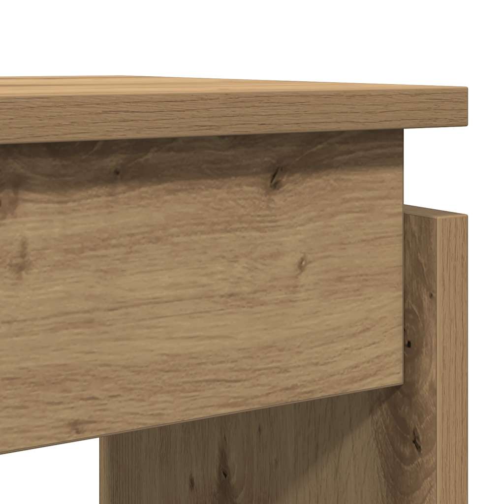 Console table, handcrafted oak, 102x30x80 cm, processed wood