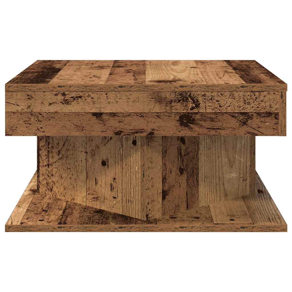 Coffee table, old wood, 55x55x30 cm, processed wood