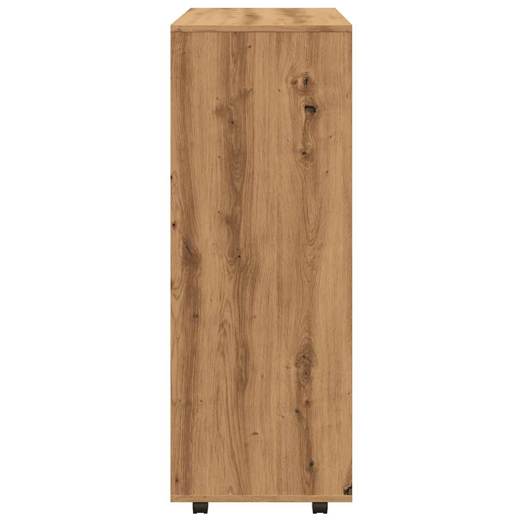 Wardrobe, handcrafted oak, 80x40x110 cm, processed wood