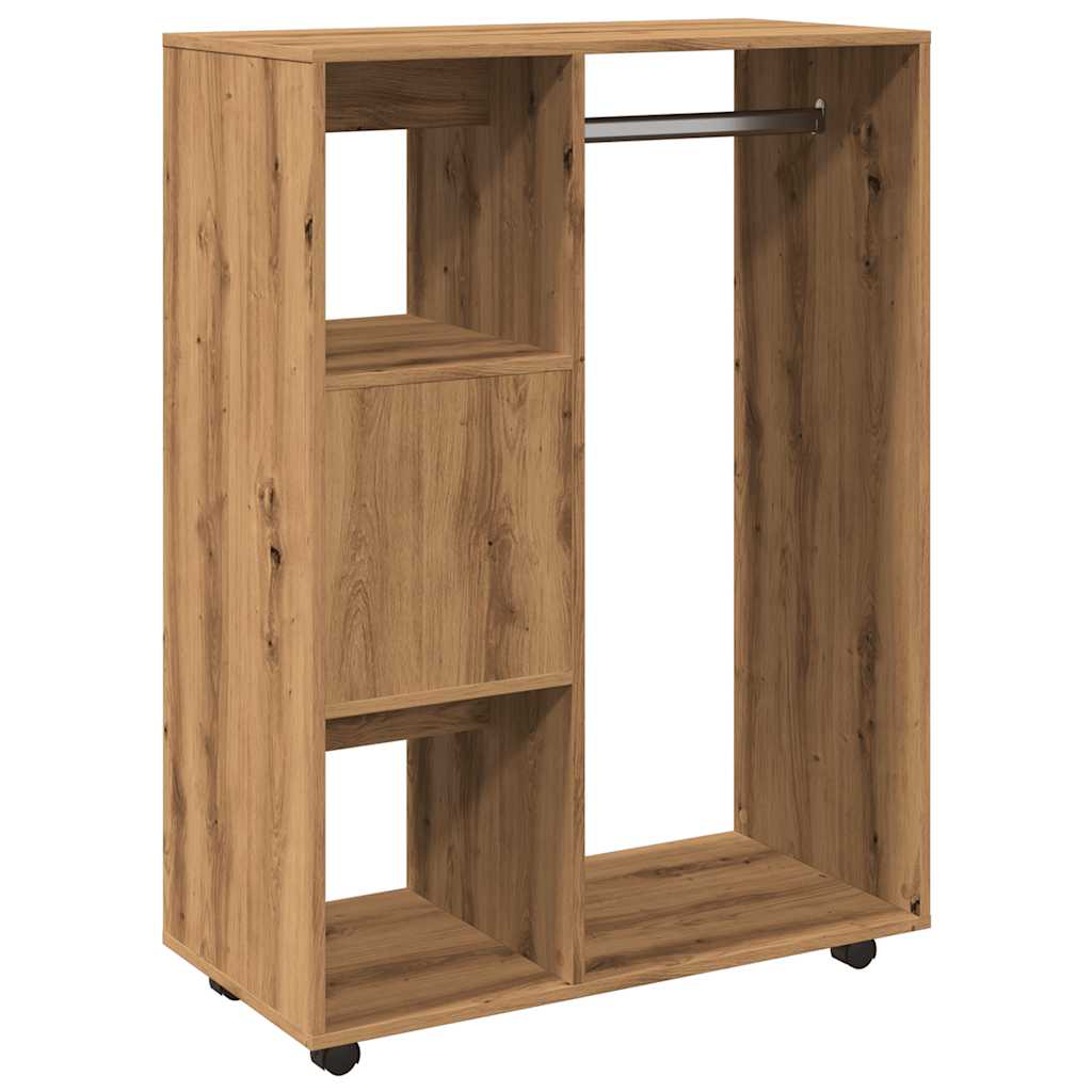 Wardrobe, handcrafted oak, 80x40x110 cm, processed wood