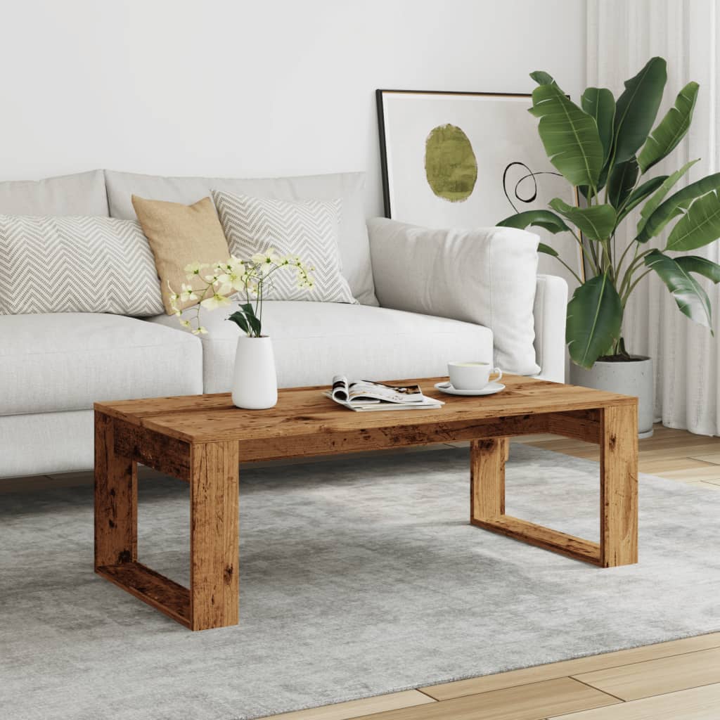 Coffee table, old wood, 102x50x35 cm, processed wood