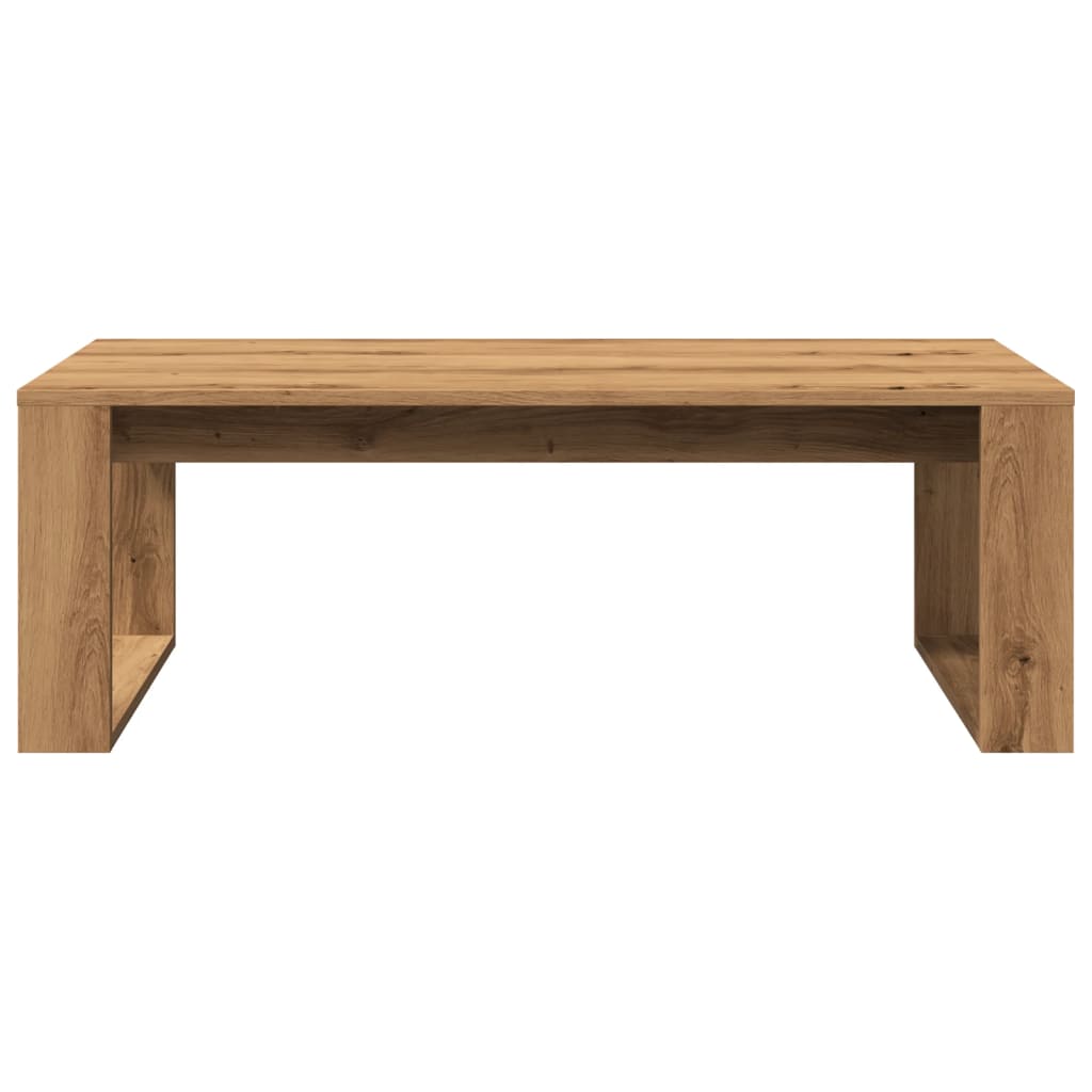 Coffee table, handcrafted oak, 102x50x35 cm processed wood