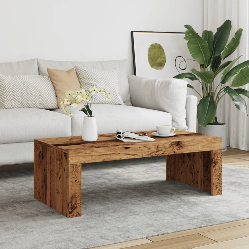 Coffee table, old wood, 102x50x35 cm, processed wood