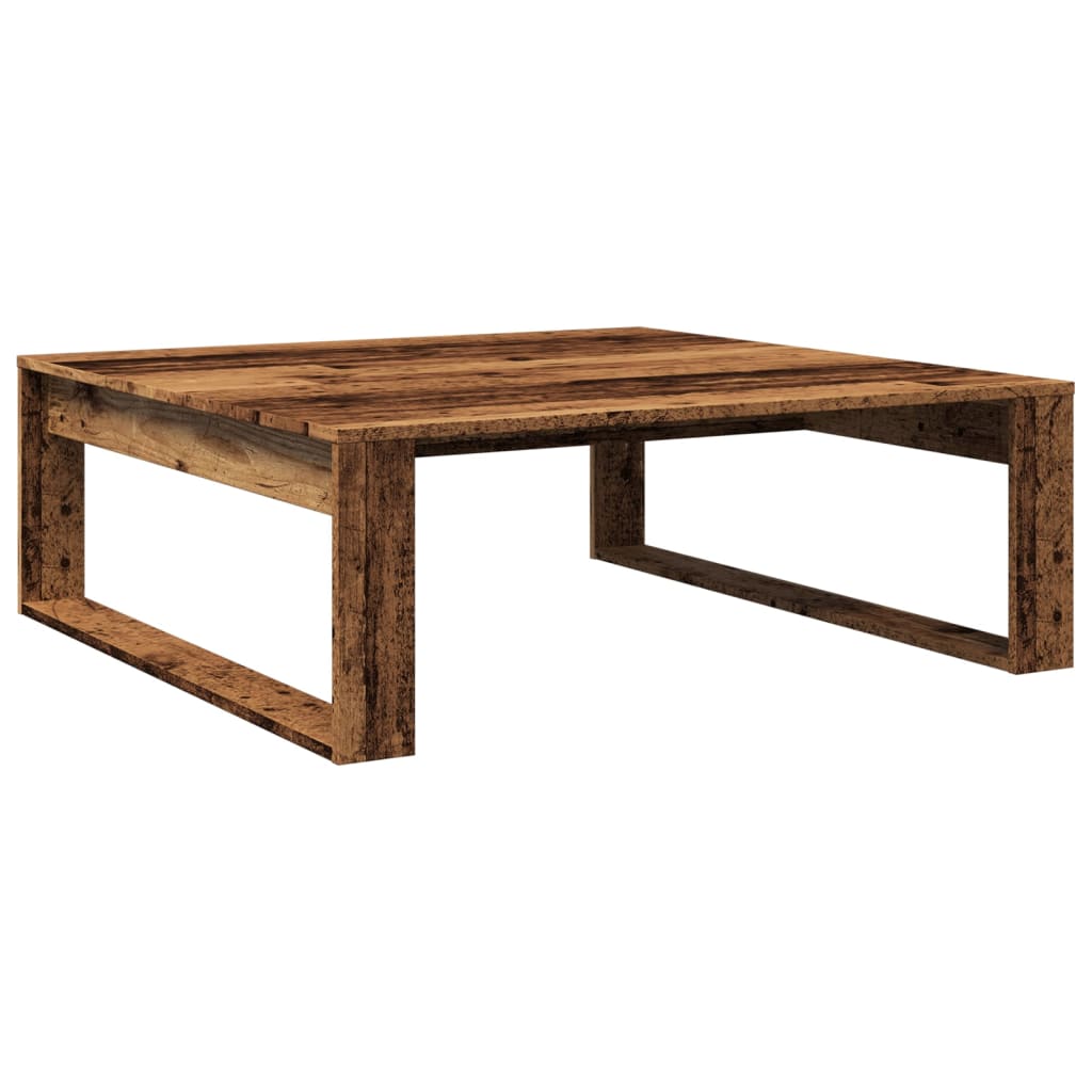 Coffee table, old wood, 100x100x35 cm, processed wood