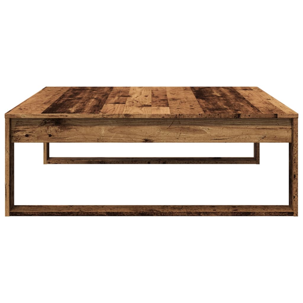 Coffee table, old wood, 100x100x35 cm, processed wood