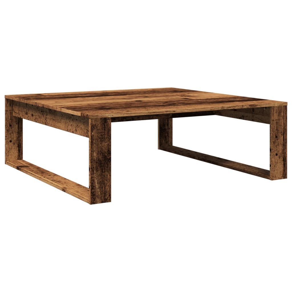 Coffee table, old wood, 100x100x35 cm, processed wood