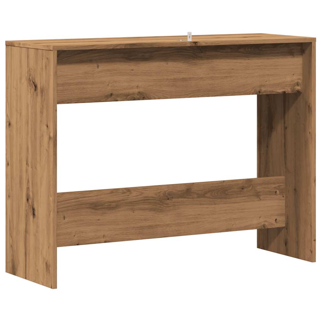 Console table, handcrafted oak, 100x35x76.5cm, processed wood