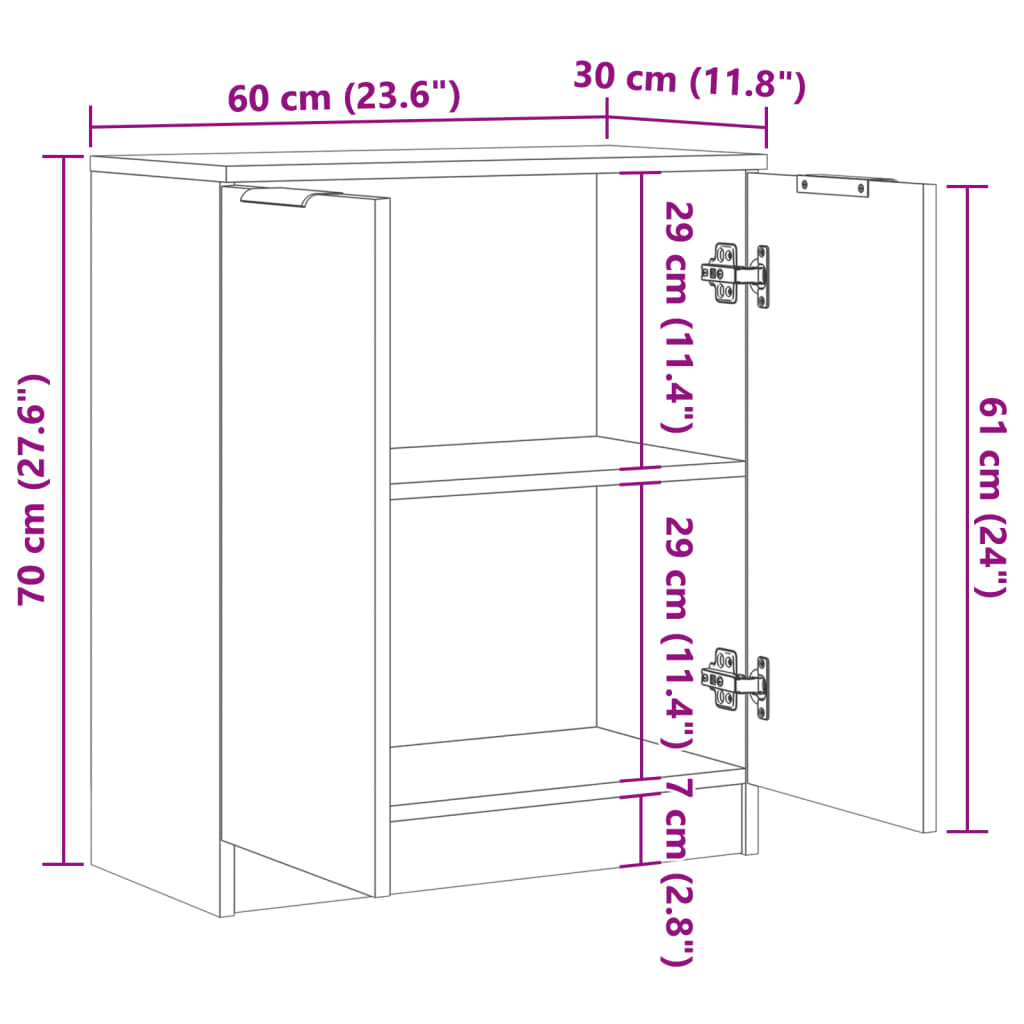 Wardrobe, aged wood, 60x30x70 cm, processed wood