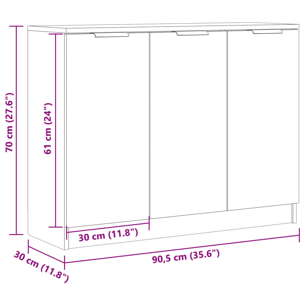 Dulap, lemn vechi, 90,5x30x70 cm, lemn prelucrat