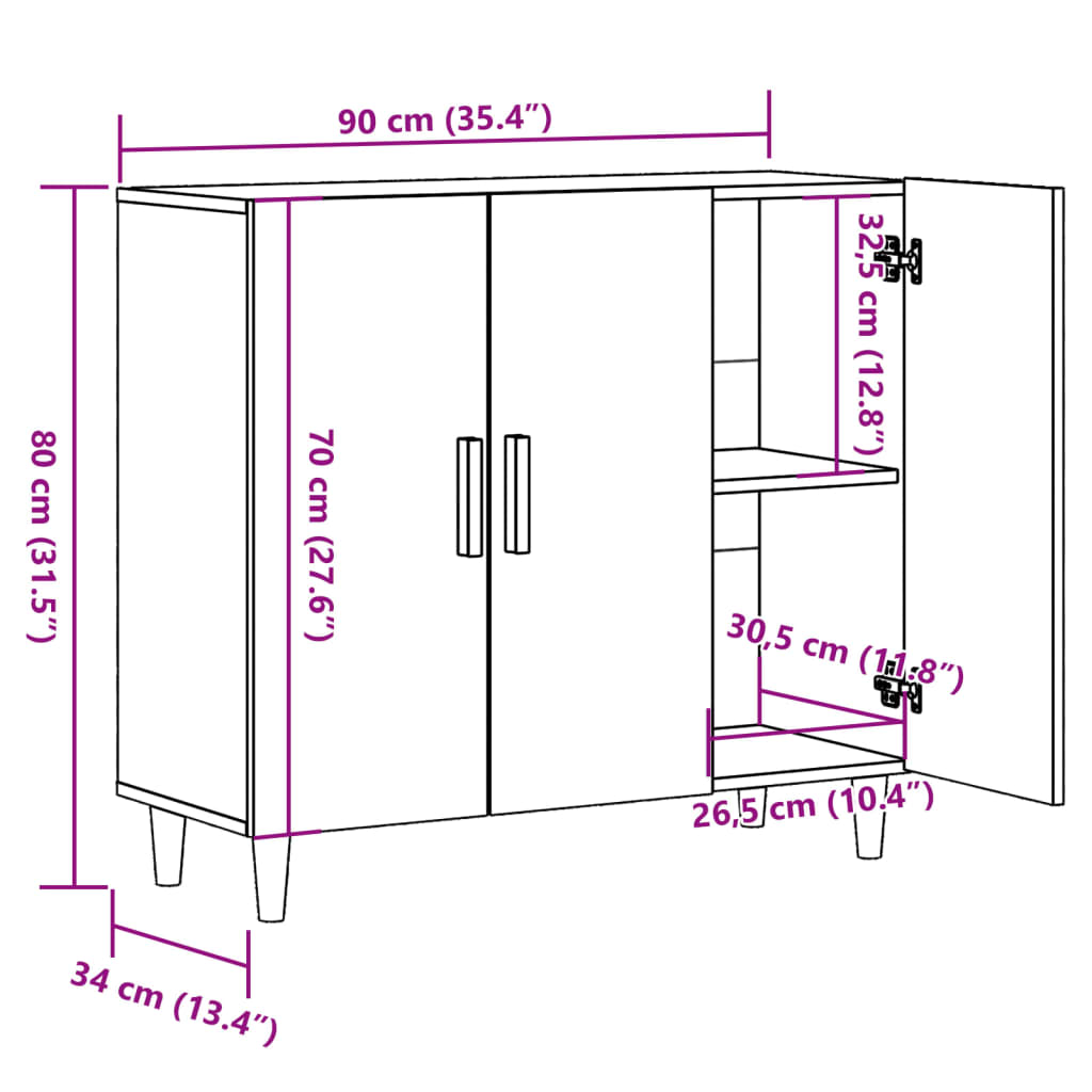 Wardrobe, old wood, 90x34x80 cm, processed wood