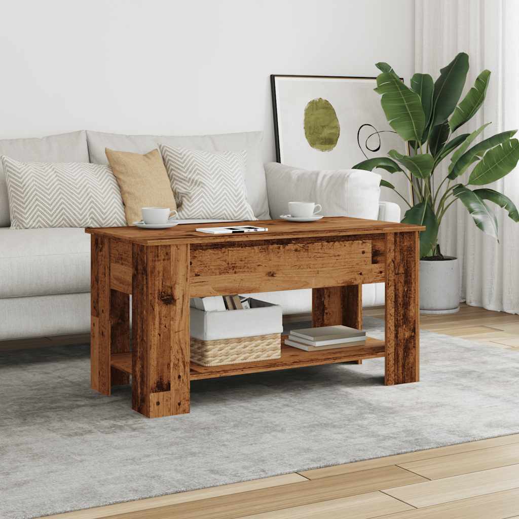 Coffee table, Old wood, 101x49x52 cm, processed wood