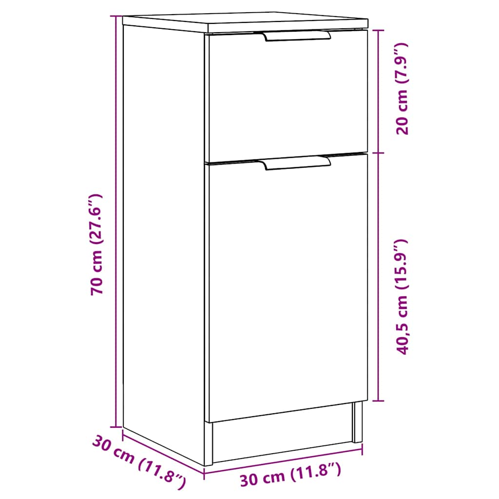 Dulap, lemn vechi, 30x30x70 cm, lemn prelucrat