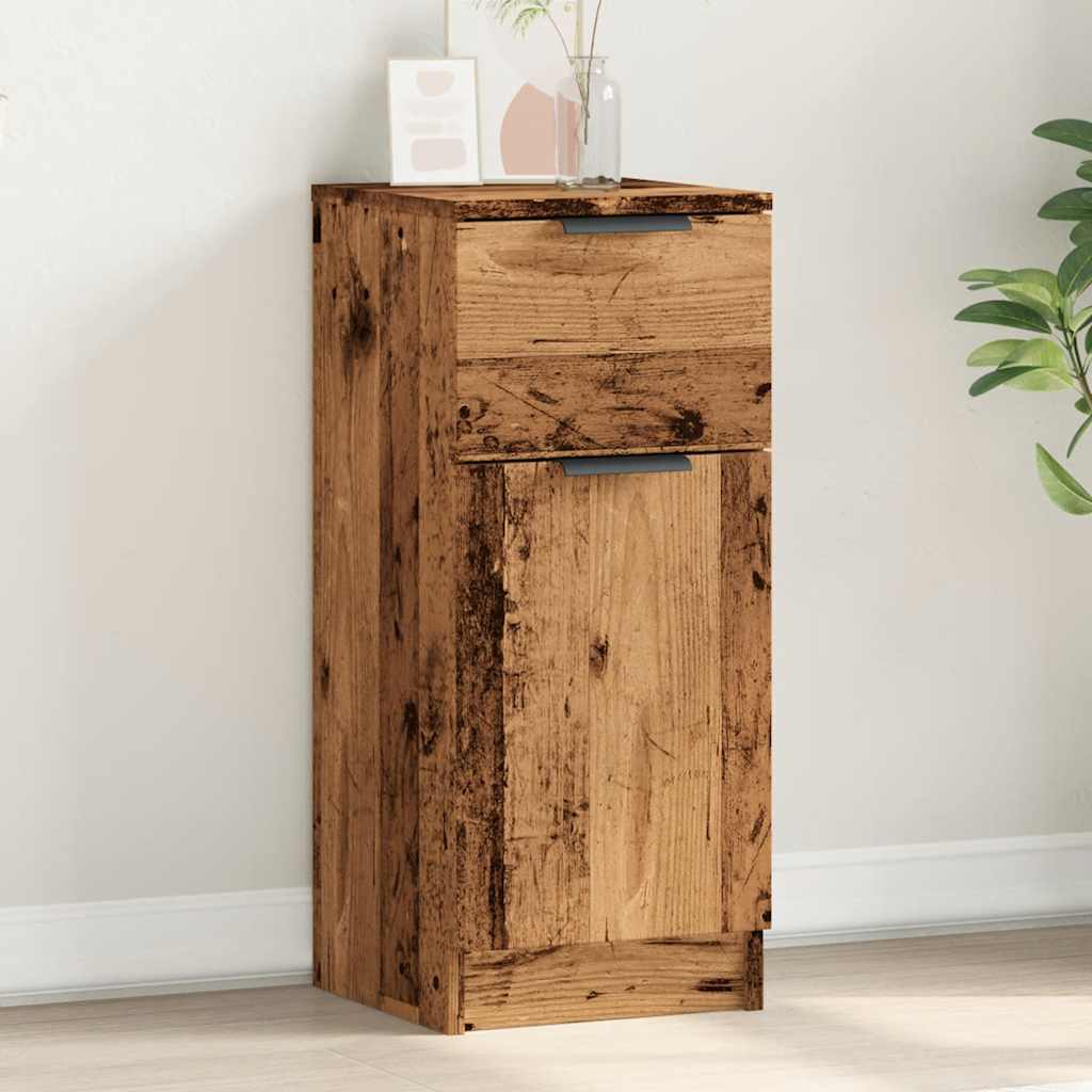 Cabinet, old wood, 30x30x70 cm, processed wood