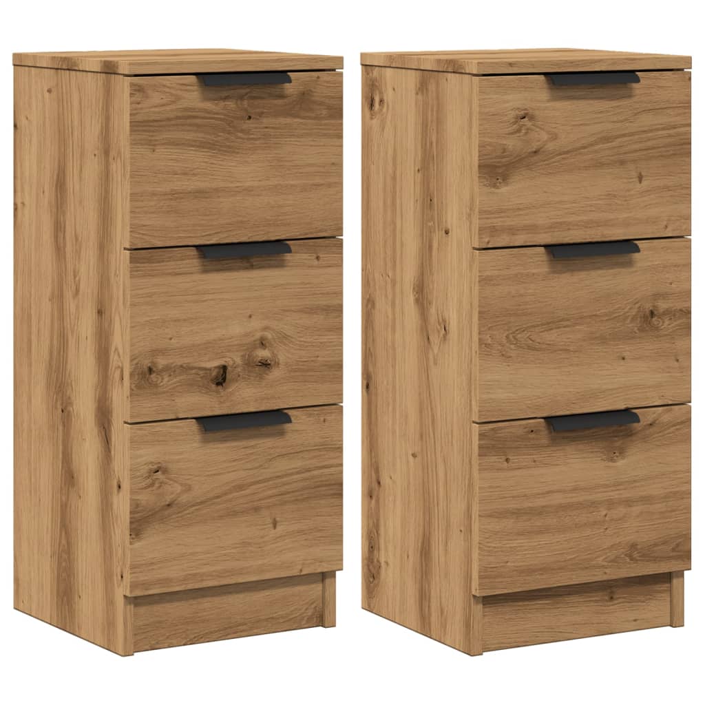 Cabinets, 2 pcs., artisan oak, 30x30x70 cm, composite wood