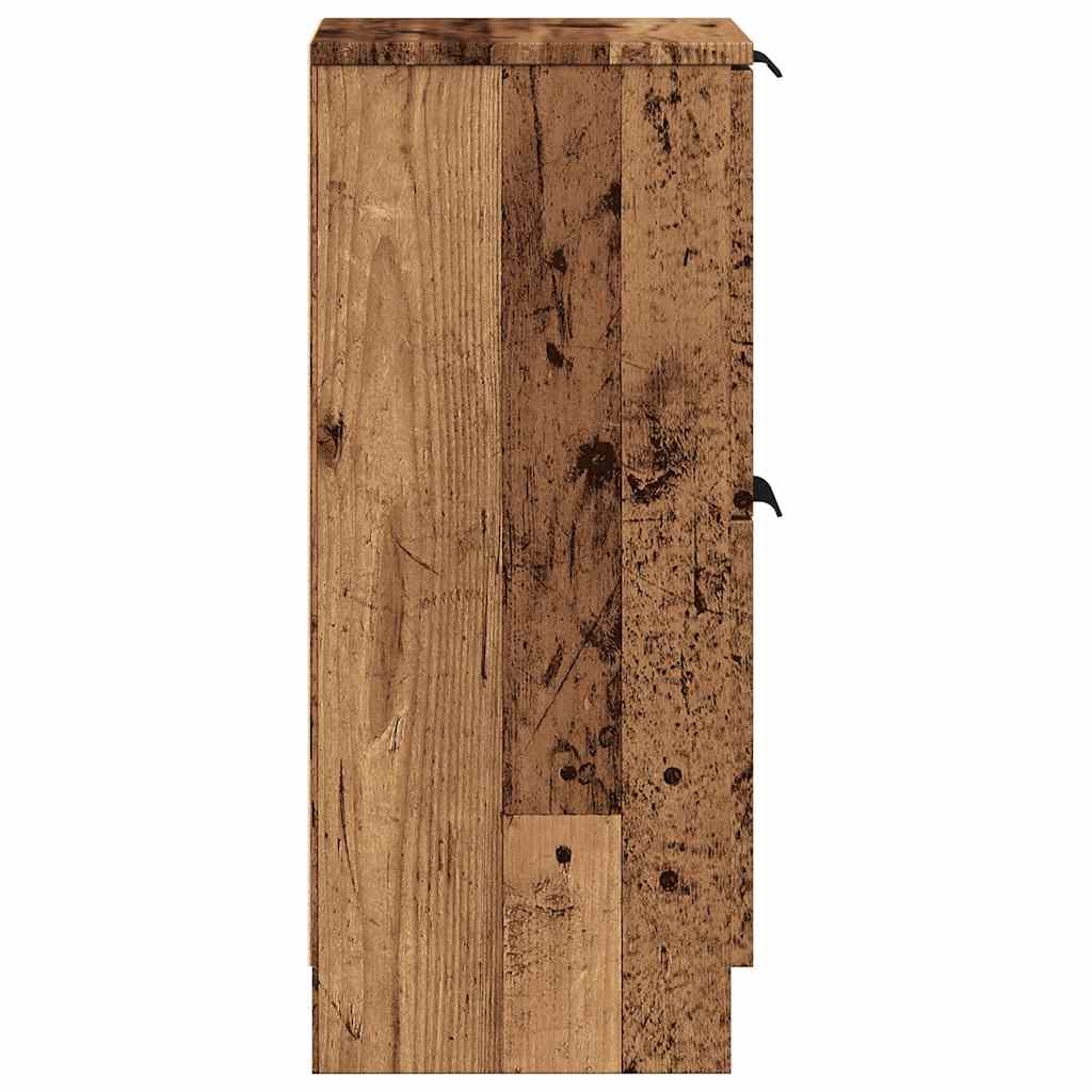 Cabinet, old wood, 30x30x70 cm, processed wood