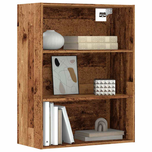 Wall-mounted cabinet, old wood, 69.5x32.5x90 cm