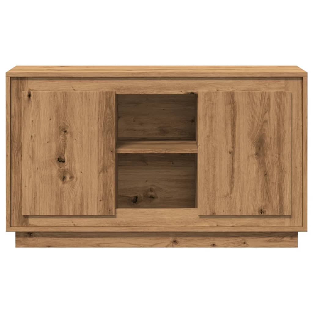 Sideboard, handcrafted oak, 102x35x60 cm, processed wood