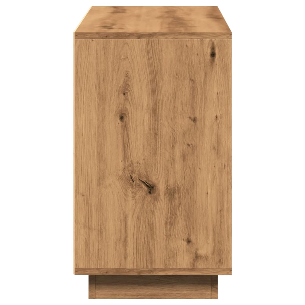 Sideboard, handcrafted oak, 102x35x60 cm, processed wood