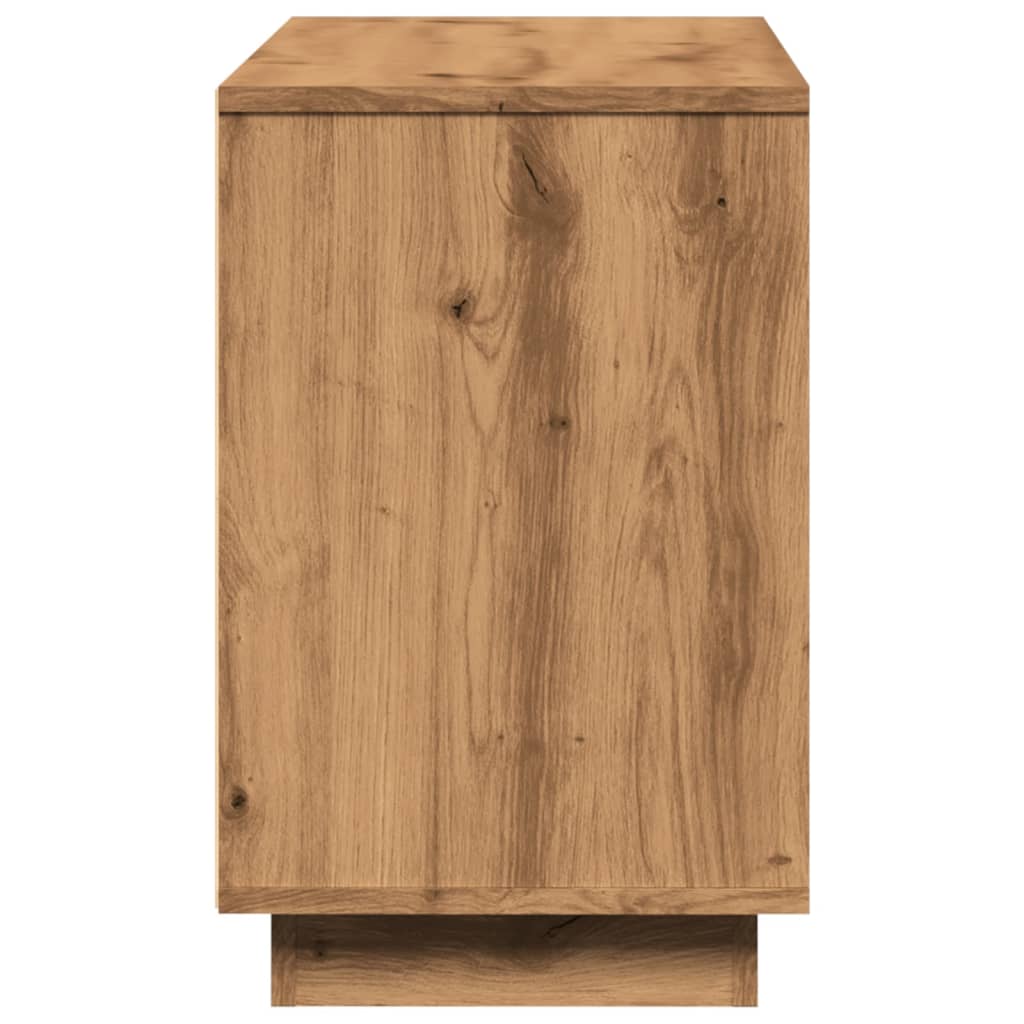 Sideboard, handcrafted oak, 102x35x55 cm, processed wood