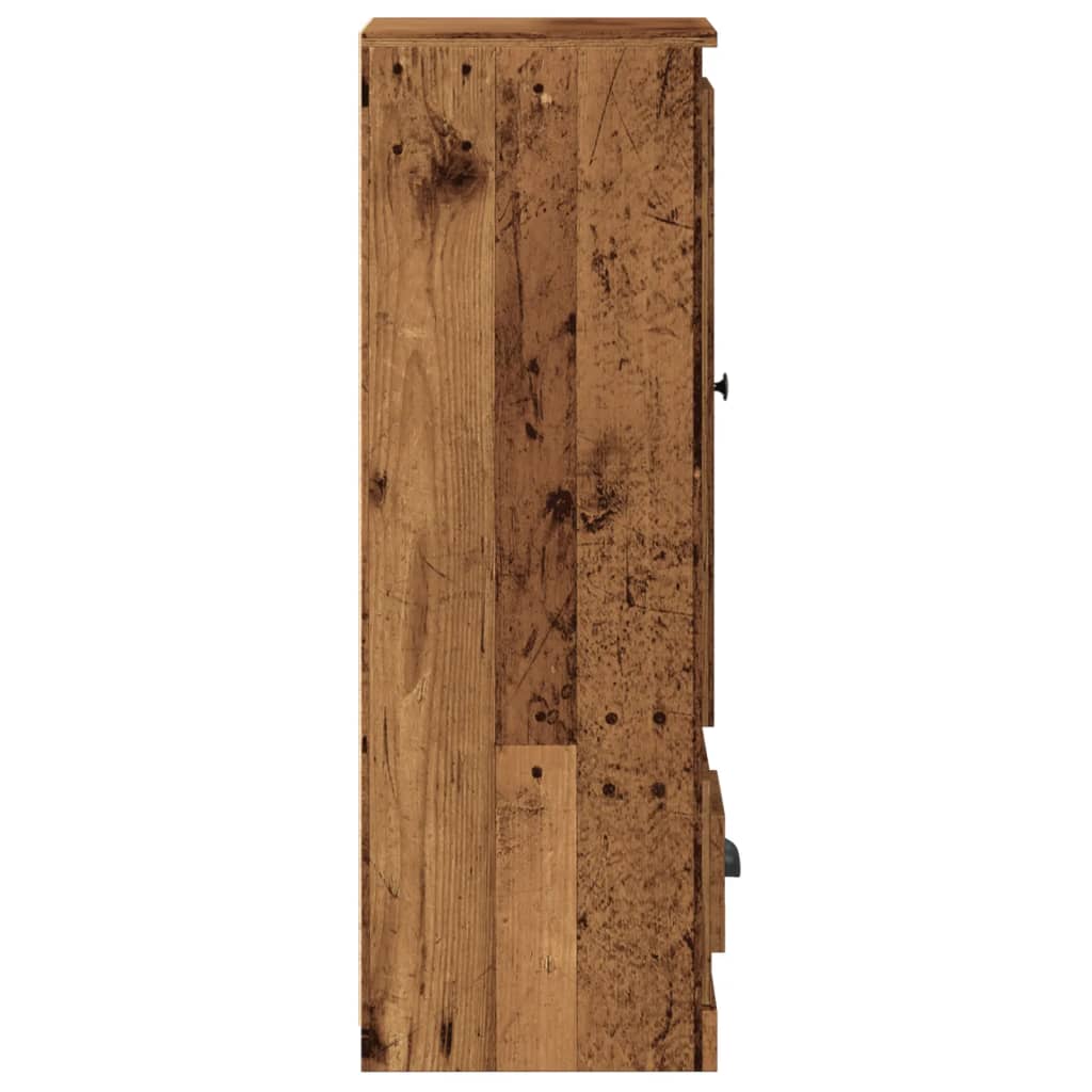 Tall cabinet, old wood, 36x35.5x103.5 cm, processed wood