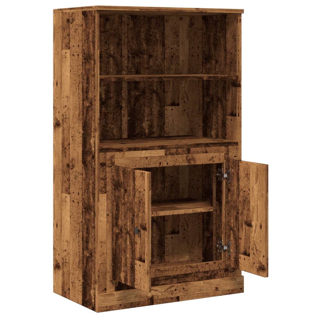 Tall cabinet, old wood, 60x35.5x103.5 cm, processed wood