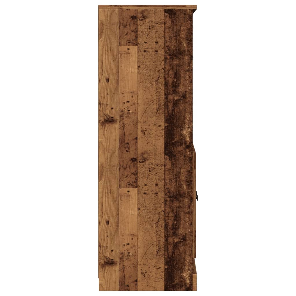 Tall cabinet, old wood, 60x35.5x103.5 cm, processed wood