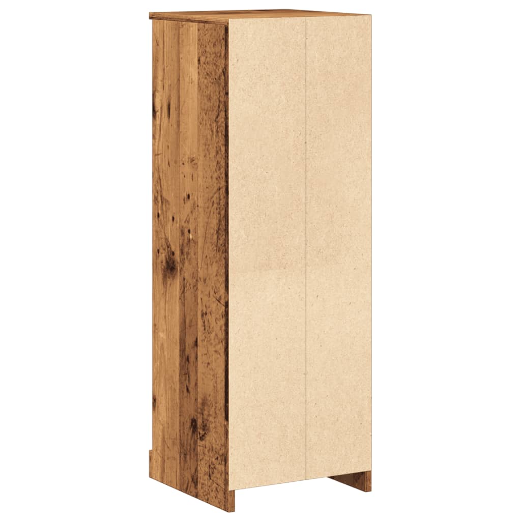 Tall cabinet, old wood, 36x35.5x103.5 cm, processed wood