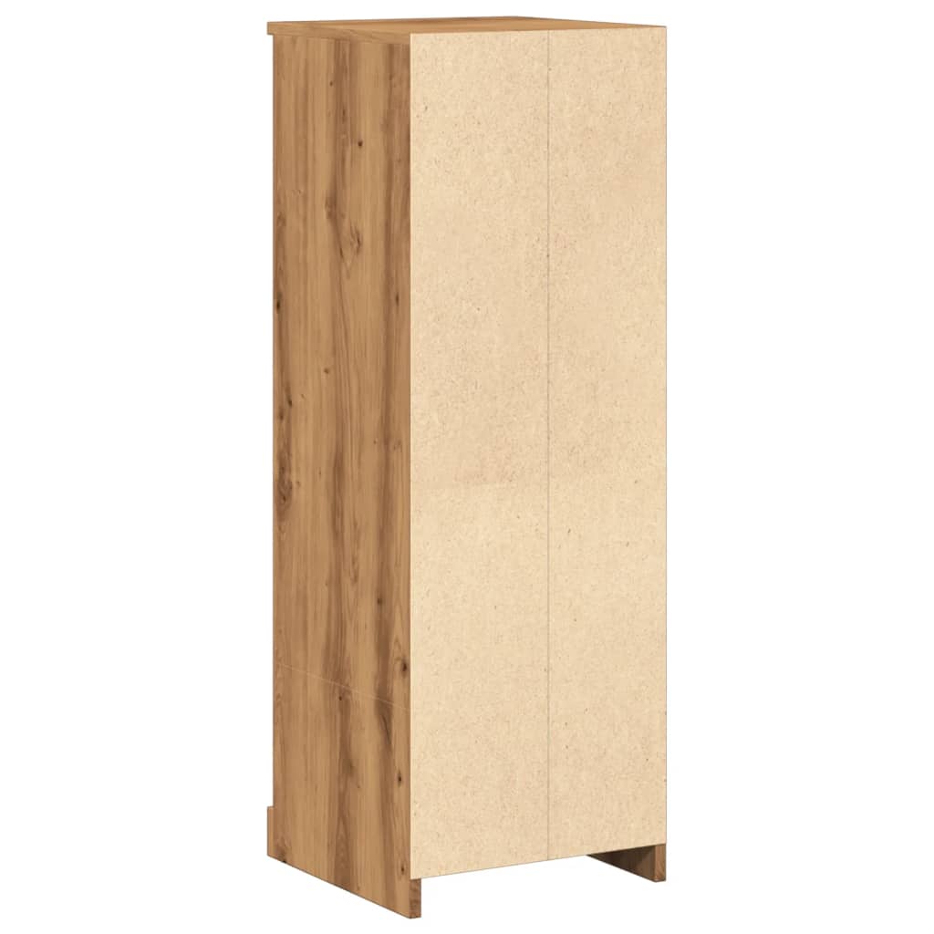 Tall cabinet, handcrafted oak, 36x35.5x103.5 cm, processed wood