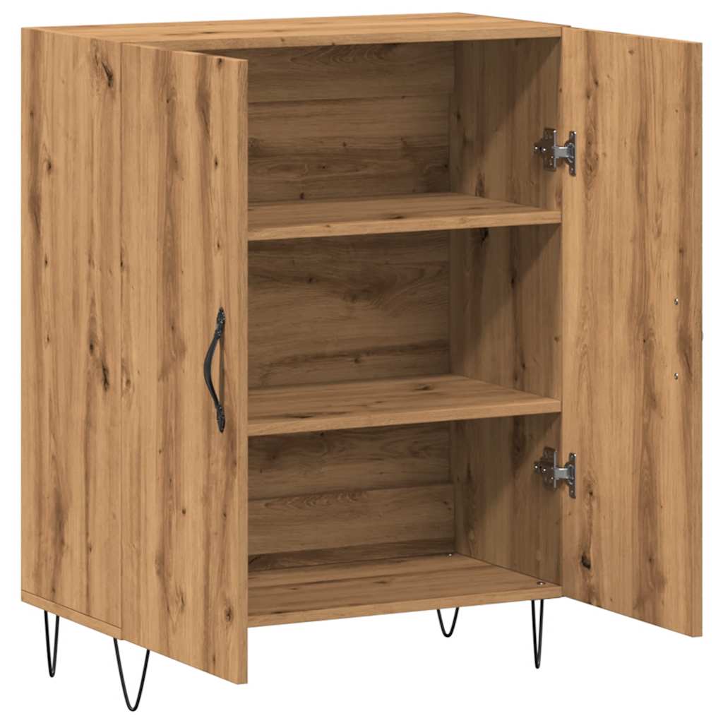 Cabinet, handcrafted oak, 69.5x34x90 cm, processed wood