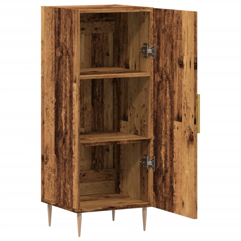 Wardrobe, old wood, 34.5x34x90 cm, processed wood