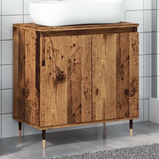 Bathroom cabinet, old wood, 58x33x60 cm, processed wood