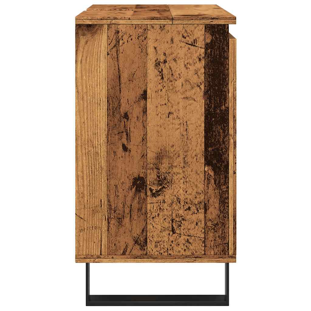 Bathroom cabinet, old wood, 58x33x60 cm, processed wood