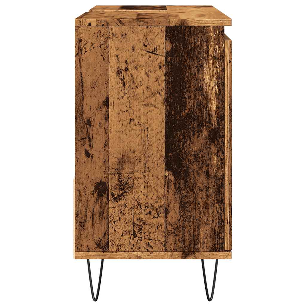 Bathroom sink cabinet, old wood, 65x33x60 cm, processed wood