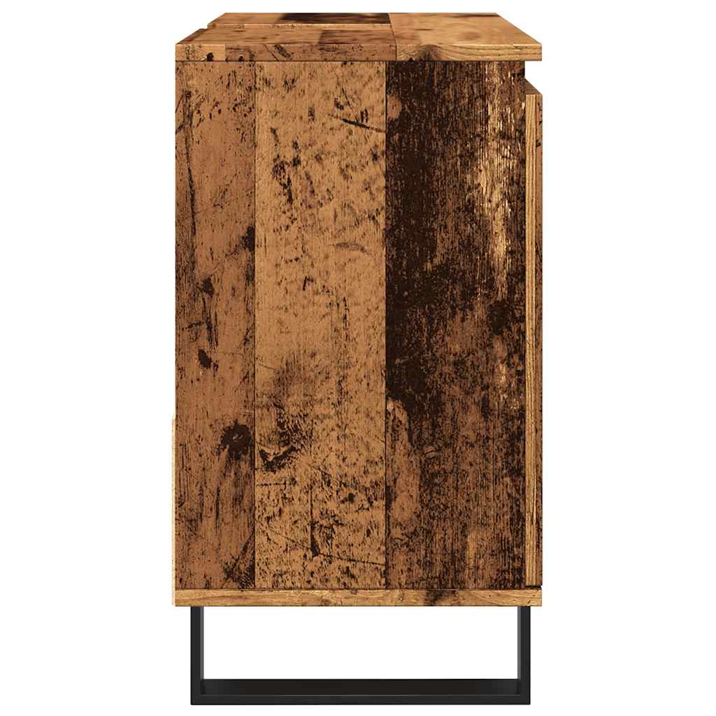 Bathroom sink cabinet, old wood, 65x33x60 cm, processed wood