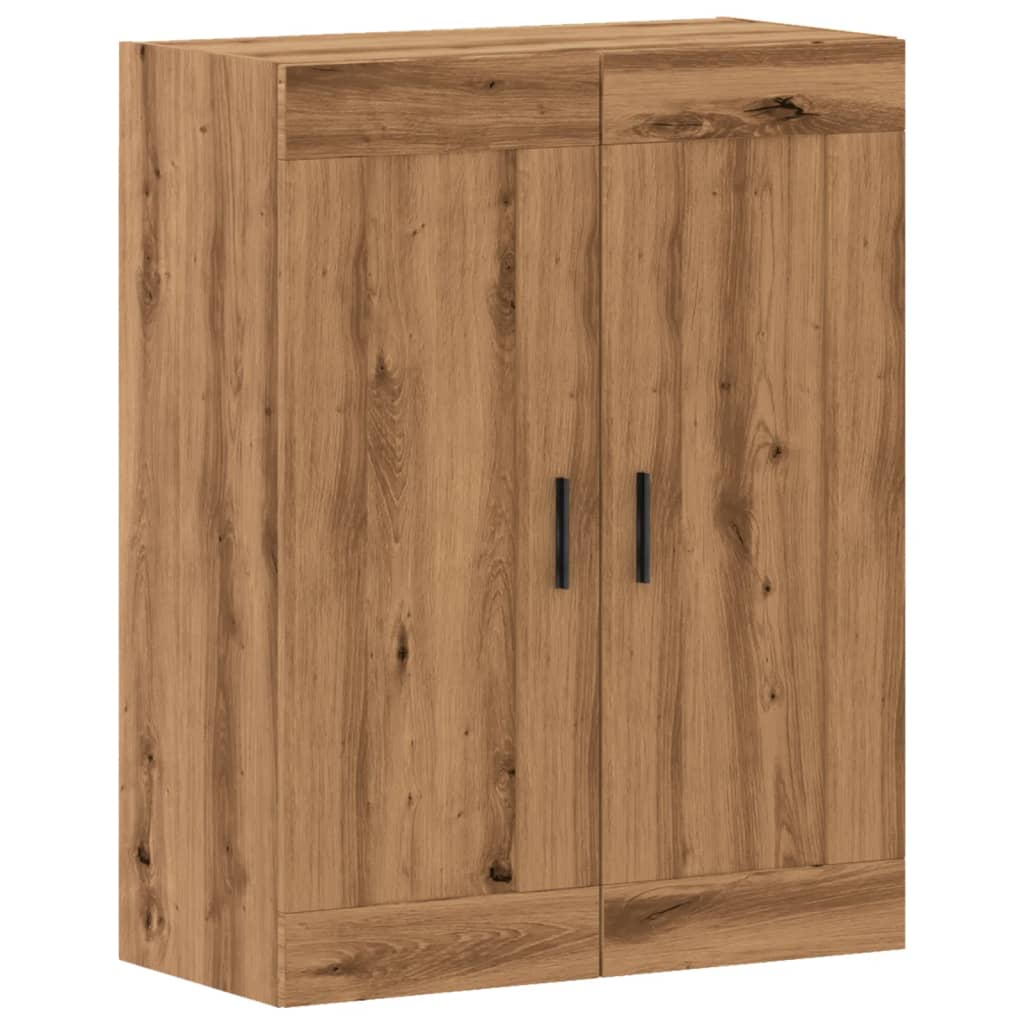 Handcrafted oak wall cabinet, 69.5x34x90 cm, processed wood